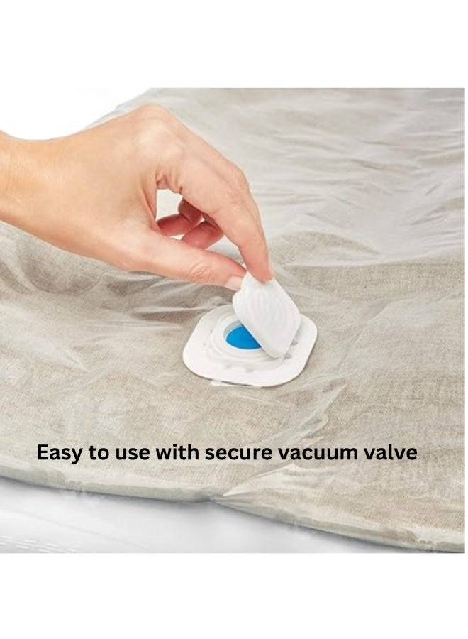 ريان Rayen Vacuum Storage Bags – 6 أكياس (M & L) | توفر مساحة حتى 75٪ | لتخزين الملابس والبطانيات | براند إسباني منذ 1954 - Image 5